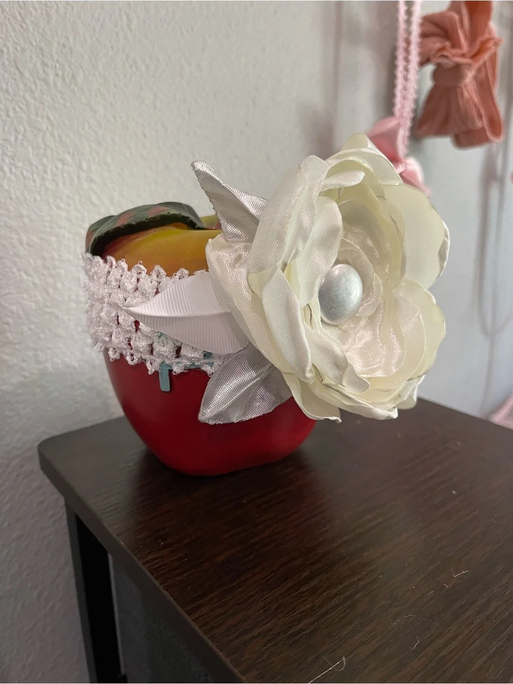 Ivory Flower Bow Kids Headband